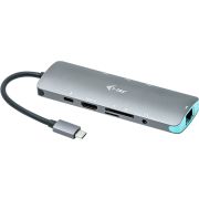 i-tec Metal C31NANODOCKLANPD notebook dock & poortreplicator USB 3.0 (3.1 Gen 1) Type-C Zilver, Turk