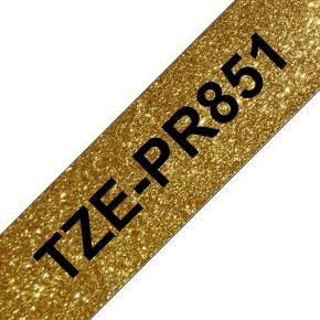 Brother TAPE/TZePR851 24MM BLACK ON GOLD labelprinter-tape