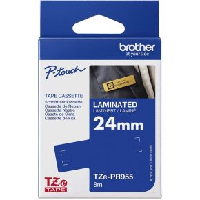 Brother TAPE/TZePR955 24MM WHITE ON SILVER labelprinter-tape