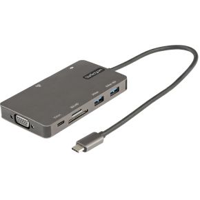 StarTech.com USB C Multiport Adapter, HDMI 4K 30Hz of VGA Travel Dock, 5Gbps USB 3.0 Hub (USB A / US