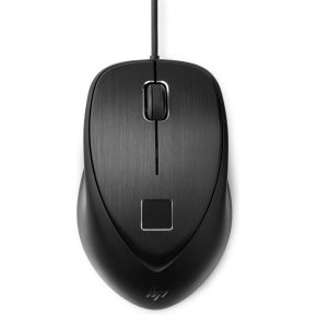 Hp Usb Fingerprint Mouse Muis Ambidextrous Zwart hp kopen in de aanbieding