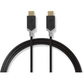 Nedis USB-Kabel | USB 3.2 Gen 1 | USB-C© Male | USB-C© Male | 5 Gbps | Verguld | 2.00 m | Rond | PVC |