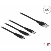 DeLOCK-87155-USB-kabel-1-m-USB-2-0-USB-A-Micro-USB-B-Lightning-Apple-30-pin-Zwart