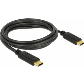 DeLOCK 83324 USB-kabel 2 m USB C Mannelijk Zwart
