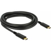 DeLOCK 83325 USB-kabel 3 m USB C Mannelijk Zwart