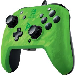 Faceoff Deluxe+ Audio Wired Controller - Green Camo (Nintendo Switch/Switch OLED)