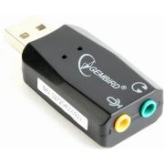 Gembird-SC-USB2-0-01-kabeladapter-verloopstukje-2-x-3-5mm-Zwart