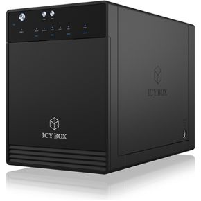 ICY BOX IB-3740-C31 externe 4x 2.5/3.5 behuizing SATA USB C