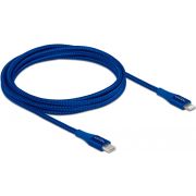 DeLOCK 85417 USB-kabel 2 m USB 2.0 USB A Lightning Blauw