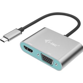 Itec I Tec C31Vgahdmiada Usb Grafische Adapter 4096 X 2160 Pixels Zilver Turkoois itec kopen in de aanbieding