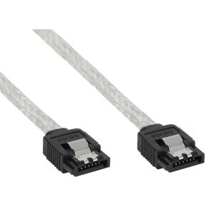 InLine 27305R SATA-kabel 0,5 m Transparant