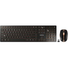Cherry DW 9000 SLIM Desktopset en Draadloos Zwart toetsenbord en muis