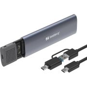 Sandberg-USB-3-2-Case-for-M-2-NVMe-SSD-SDD-behuizing-Zwart