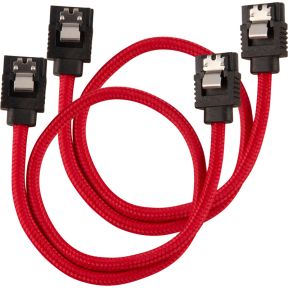 Corsair CC-8900250 SATA-kabel 2 stuks 0,3 m Zwart, Rood