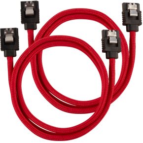 Corsair CC-8900254 SATA-kabel 2 stuks 0,6 m Zwart, Rood