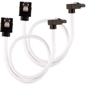 Corsair CC-8900279 SATA-kabel 2 stuks 0,3 m Zwart, Wit