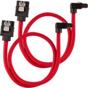 Corsair CC-8900280 SATA-kabel 2 stuks 0,3 m Zwart, Rood
