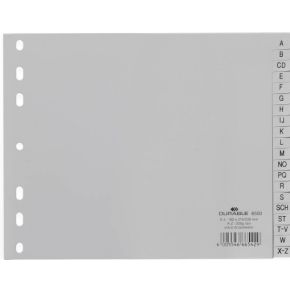 Durable 6500 Alphabetic Tab Index Polypropyleen Pp Grijs durable kopen in de aanbieding Durable 6500 Alphabetic Tab Index Polypropyleen Pp Grijs durable kopen in de aanbieding
