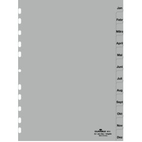 Durable 651410 Indextab Months Tab Index Polypropyleen Pp Grijs durable kopen in de aanbieding