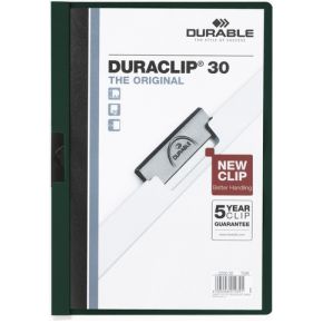 Durable Duraclip 30 A4 Stofklepmap Groen Wit Pvc durable kopen in de aanbieding Durable Duraclip 30 A4 Stofklepmap Groen Wit Pvc durable kopen in de aanbieding