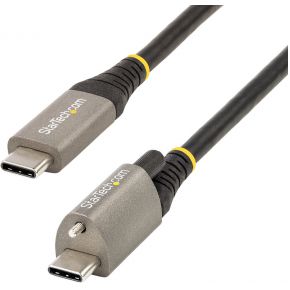 StarTech.com 1m Vergrendelbare USB-C Kabel met Topschroef, 10Gbps, USB 3.1/3.2 Gen 2 Type-C Kabel, 1