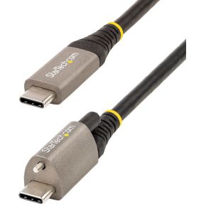 StarTech.com 50cm Vergrendelbare USB-C Kabel met Topschroef, 10Gbps, USB 3.1/3.2 Gen 2 Type-C Kabel,