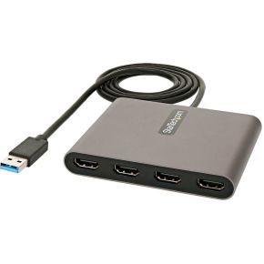 StarTech.com USB 3.0 naar 4x HDMI Adapter, Externe Video & Grafische Kaart, USB Type-A naar Quad HDM