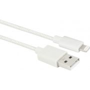 ACT USB 2.0 laad- en datakabel A male - Lightning male 1 meter, nylon, MFI gecertificeerd