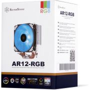 Silverstone-AR12-RGB-Processor-Koeler-12-cm-Zwart-Roestvrijstaal-Wit