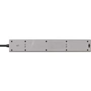 Stekkerdoos-met-USB-Power-Delivery-5-voudig-Grijs-Zwart