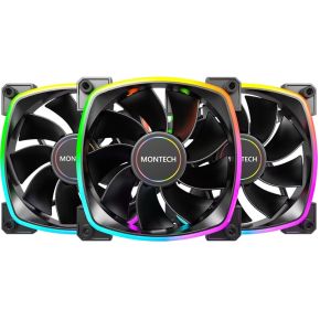Montech RX120 PWM 3-Pack Zwart