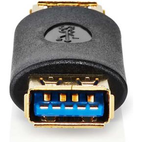 Nedis USB-Adapter | USB 3.2 Gen 1 | USB-A Female | USB-A Female | 5 Gbps | Verguld | Antraciet | Doos