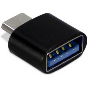 Inter-Tech 88885461 kabeladapter/verloopstukje USB Type C USB Type A Zwart