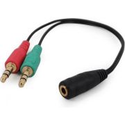 Gembird CCA-418 audio kabel 0,2 m 3.5mm 2 x 3.5mm Zwart, Groen, Rood