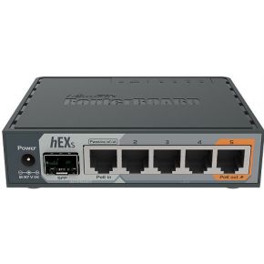 Mikrotik hEX S bedrade router Ethernet LAN Zwart