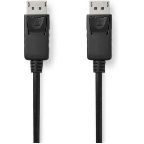 Nedis DisplayPort-Kabel | DisplayPort Male | DisplayPort Male | 8K@60Hz | Vernikkeld | 1.0 m | Rond | PVC