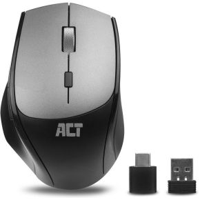 ACT Draadloze dual-connect , stille klik, 2400 dpi, zwart muis