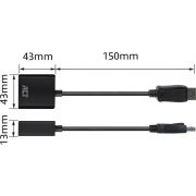 ACT-0-15-meter-DisplayPort-naar-DVI-female-adapter
