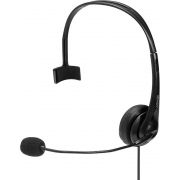 Lindy 20433 hoofdtelefoon/headset Bedraad Helm Kantoor/callcenter Zwart
