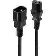 Lindy-30320-electriciteitssnoer-Zwart-0-5-m-C14-stekker-C13-stekker