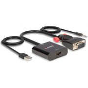 Lindy-38284-video-kabel-adapter-VGA-D-Sub-3-5mm-HDMI-3-5mm-Zwart