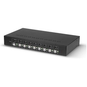 Lindy 39540 KVM-switch Rack-montage Zwart