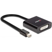 Lindy-41736-tussenstuk-voor-kabels-Mini-DisplayPort-DVI-D-Zwart