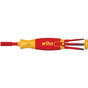 Wiha Schroevendraaier Met Bitmagazijn Liftup Electric Sleufkop. Pozidriv. Plusmin/pozidriv Met 6 Sl