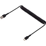 StarTech-com-1m-USB-A-naar-C-Laadkabel-Zwart-Robuuste-Fast-Charge-Sync-Spiraalkabel-Hoogwaardig