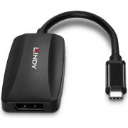 Lindy-43337-video-kabel-adapter-0-13-m-USB-Type-C-DisplayPort-Zwart
