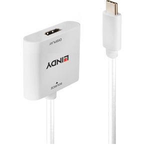 Lindy 43339 video kabel adapter 0,1 m USB Type-C HDMI Wit