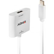 Lindy 43339 video kabel adapter 0,1 m USB Type-C HDMI Wit