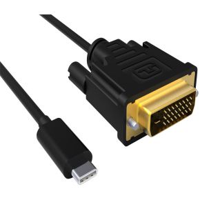ACT USB Type C naar DVI male conversie kabel 4K/30Hz, 2 meter