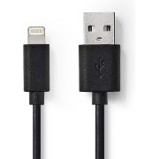 Nedis Data en Oplaadkabel Apple Lightning - USB A Male [CCGW39300BK10]